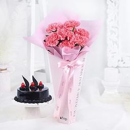 Fnp Indulgent Cake N Floral Beauty Combo-image-55