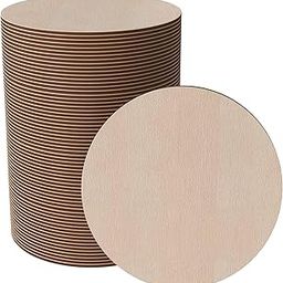 (Pack of 12) - 4 Inch Round Wood Circles, 4 mm Thick - Unfinished MDF Board for Art & Craft DIY - Coasters, Painting, Resin, Mandala, Decoupage, Pyrography & Lippan Art-image-73