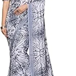 anand sarees Women's Regular Fit Printed Bollywood Georgette Saree with Matching Blouse Piece | Stylish, Comfortable & Fancy Saree for Weddings, Parties, Casual Outings, Festivals(Grey)(MD_PK_1743_5)-picture-34