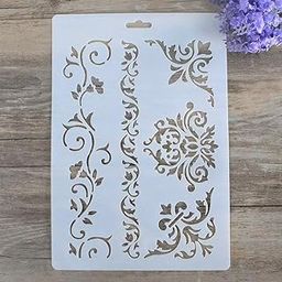 SLGIFT DIY Decorative Stencil Template for Painting On Walls Furniture Crafts-14