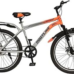 ROOTLINE Beat IBC 26T (Grey with Orange) IBC Mountain Bicycle/Bike Fornt Shocker, D/W Rim, Bottle Stand, Alloy Lever, Double Color, Sporty Frame, Double Disc BrakeK, Alloy Rim-image-57