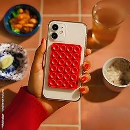 Xtend Squidpod Silicone Suction Phone Case with Strong Grip Suction Cups for Hands-Free Use on Mirror, Shower, Car Anti-Slip Mobile Holder for Selfies, Videos, Makeup, Multicolour (Pack of 1)-picture-19