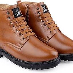 Men's 4 Inch Hidden Height Increasing Faux Material Casual Formal Laceup Ankle Boot.-image-18