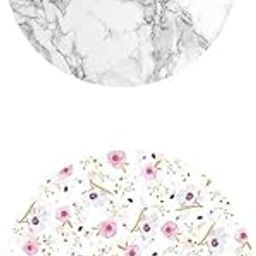 UJEAVETTE 2X Modern Style Non-Slip Round Table Cover Tablecloth Home Decor 120cm/48''-image-20