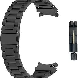 T TECLUSIVE Stainless Steel Metal Strap Chain Band Compatible for Galaxy Watch 6 / Watch 6 Classic/Galaxy Watch 5 Pro/Galaxy Watch 4 / Watch 4 Classic | Precise Curved Fitting with No Gap-27
