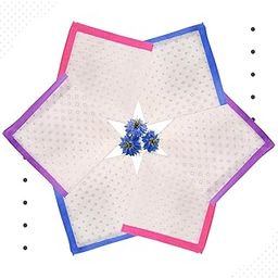 Cotton Handkerchiefs, Polka Dot Print, 30 x 30 cm, Pack of 6, Purple Pink Blue (JL-1235-DP-E)-image-108