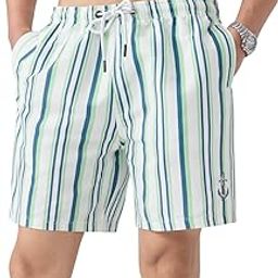 the souled store Swin Shorts: Men and Boys Drawstring Waist Polyester Regular Fit Quick-Dry Lightweight Swim Shorts-picture-37