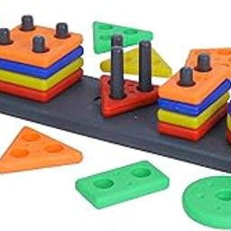 Lefan Educational Shape Sorter Toy Set - Building Blocks for Unisex, Ages 12 Months to 6 Years - Montessori, Sensory, and Brain Learning for Indoor Playing Perfect Gifts for Kids Birthday, 26 Pcs-17