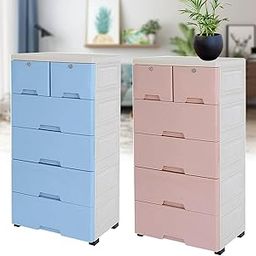 CARTNOVA‚6-Drawer Rolling Clothing Storage Cabinet: Maximize Space & Organize Your Closet-image-0