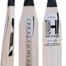 Heega ™ V Shaped Mongoose Kashmir Willow Bat with Double Padded Classy Bat Cover | New Shape Leather bat | Tennis Bat - SH(33.5 in)-image-63