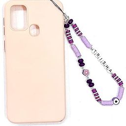 Purple Personalized & Customized Phone Charm|Anti- lost Colorful Lanyard for Phone|Handmade Bracelet Keychain,Cell Phone Accessories for Women and Girls-image-94