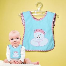 THE LITTLE LOOKERS� Terry Cotton Double Layered Baby Bibs/Burp Cloth/Saliva Towel with Comfortable Tich Button Neck for Feeding Babies/Infants/Toddlers (Bib 0521-Green, Pack of 1)-picture-11
