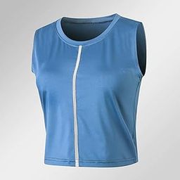 Women Sports Vest Stretchy Breathable Moisture-Wicking Webbing O Neck Sleeveless Running Yoga Fitness Top Sportswear-image-36