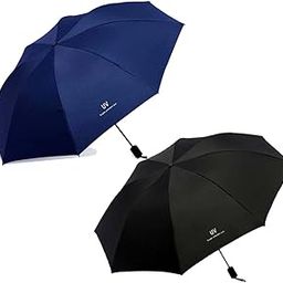 3 Fold UV Plain Automatic Sun & Rain Umbrella for Men & Women (Pack of 2)-21
