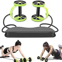 VERAT Ab Roller Wheel, Abs Workout Equipment for Abdominal & Core Strength Training, Exercise Wheels for Home Gym, Fitness Equipment for Core Workout with Knee Pad Accessories (Green Black)-16