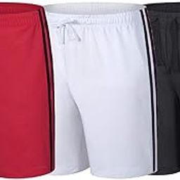 Pack of 3 Sports Football Polyester Shorts for Men-13