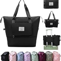 42 Cms Imported Travelling Bag for Women/Convertible Travel Luggage/Duffle Bags/Foldable-Expandable Handbags/Waterproof Travel Companion Luggage Bag (Black)-image-33