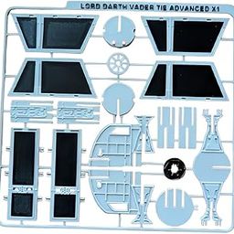 BHISRA FAB Lord Darth Vader TIE Advanced X1 Model Kit Parts, Plastic Assembly Frame-23