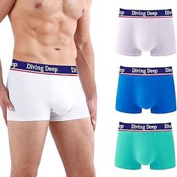 Anti Bacterial Trunks Men's Innerwear Cotton Regular Fit Underwear Short Leg Breathable Underpants Men's Briefs & Trunks Boxer Briefs_3 Packs-image-0