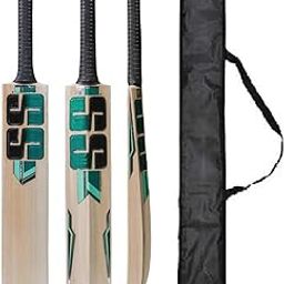 Super Strock_S.S Primium Popular Willow Cricket Bat Full Size Short Hand, Play with Teniss Ball, Rubber Ball,Plastic Ball with Bat Cover (Green)-image-13