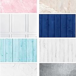 Print Master India Premium Flatlay Tabletop Photography Backdrop Background, Double Sided Waterproof Paper for Food, Small Product Professional Photo Shoot (56x90cm, Pack of 4) 8 Designs (November)-29