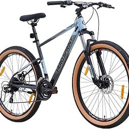 Hero Enzo 27.5T Mountain Geared Bicycle for Mens | 21 Speed | Dual Color Combination | Frame:18 Inches | Ideal for Mens (Blue-Grey)-image-3