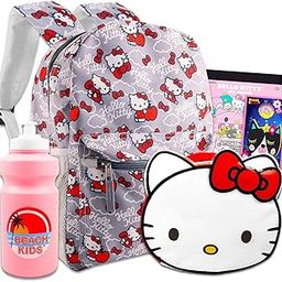 Hello Kitty Travel Backpack and Lunch Box Set - Hello Kitty Large Backpack, Hello Kitty Lunch Bag, Water Bottle, Stickers & More | Hello Kitty Backpack-image-76