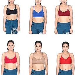 Sports Bra for Girls and Women Daily use Bra Combo Pack of 6-32
