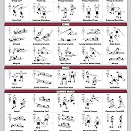 QuickFit QuickFit Resistance Bands Workout Exercise Poster - Resistance Tubes Fitness Routine Chart (Laminated, 18" x 27")-image-63