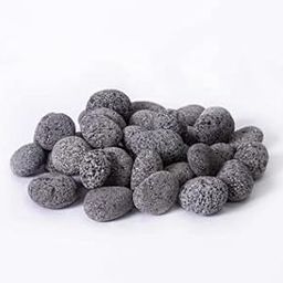 Naturally Green Black Lava Stones/Oriental Pebbles for Decoration, Garden, Plants Pots, Aquarium, Fountain & Home Décor. (Black & Brown/Red). (Black, 1 kg)-image-36
