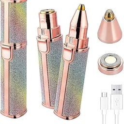 DESHCO Portable eyebrow trimmer for women, epilator for women, facial hair remover for women,Face, Lips, Nose Hair Removal Electric Trimmer(D10)-picture-14