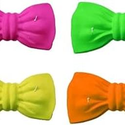 Glow Neon Glow in the Dark Neck Bow Ties Novelty Bow Tie Night Glow Party for Boys Kids and Men-image-14
