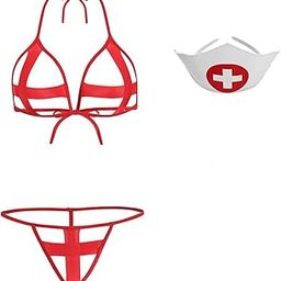Microfiber Nurse Roleplay Costume for Womens and Girls-image-125