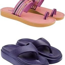 Extra Soft Classic Casual wear with Flexibility Technology Flat Combo for Women's/Girl's(6145+6112)()-image-16