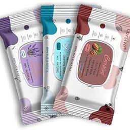 Cursive Refreshing Face Wipes Daily Cleansing Facial Wipes 25N Each - Pack of 3 | Wet Wipes for Face | with French Lavender Cool Water &Cedarwood | Makeup Remover Wipes | Body wipes for women Men | Paraben & Alcohol Free | With Lid-image-39