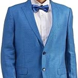 Men Peak Collar Jacquard Jackets-image-40