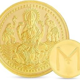 Malabar Gold and Diamonds 24k (999)1.15 grams | 24 kt Gold | Laxmi Combo Coin-image-88