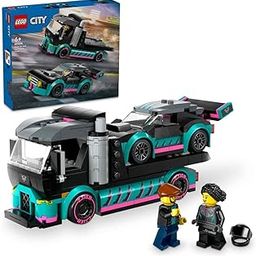 LEGO City Race Car and Car Carrier Truck Toy Playset for Ages 6 and up 60406-image-16