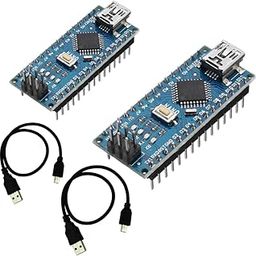 NANO V3 SMD Atmega328p Development Board With 1 Feet USB cable | Breadboard Friendly | Nano Soldered(Pack of 2).-10