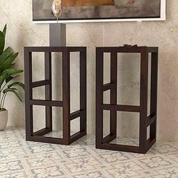 Genuine Decor Classic Solid Wood Saddle-Seat Kitchen Counter Stool with Foot Plate, 29 Inch Height, Walnut Finish, Set of 2 Bar Stools for Kitchen Island or Counter Height (S-Black)-image-39
