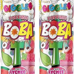 Abbie's Giggles Popping Boba Bubble Tea Lychee Juice Drink, 320 ml, Pack of 2, Ready to Serve Beverage-image-13