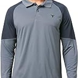 Men's Slim Fit Polyester Colorblocked Athleisure Polo T-Shirt with Full Sleeve, Moisture Wicking and Quick Dry-image-33