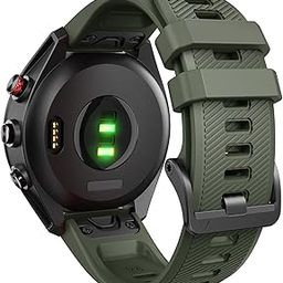 ANCOOL 22mm Band Compatible with Garmin Approach S62 Smartwatch，Soft Sport Skin-Friendly Waterproof Wristband Strap for Forerunner 955/945/935,fenix5/5 PLUS/6/6 pro/7,epix,Instinct,MARQ Golfer,Descent G1-46