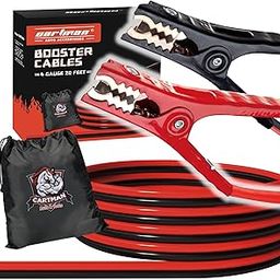 Cartman Booster Cable 4 Gauge x 20Ft in Carry Bag UL Listed (4AWG x 20Ft)-image-1