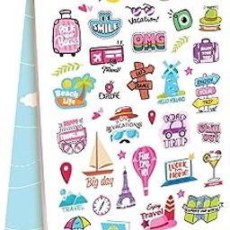 Doodle Stickers Booklet | 10 A5 Pages | 350+ Fun, Quirky and Colourful self Adhesive Stickers-image-89