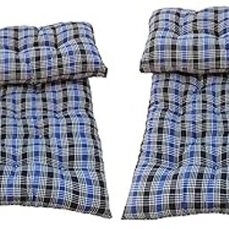 Tanwar Handloom & Pillow House Soft Single Bed Cotton Filled Quilt Mattress Gadda Soft & Reversible (3 x 6 ft or 72 x 36 x 4 Inch) Blue- (Pack of 2 Pieces)-image-17