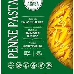 Acasa Penne Pasta 500g - Authentic Italian Style Pasta - Perfect for Salads & Bakes - Premium Durum Wheat - Easy Cooking & Delicious Taste-24