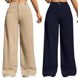 nu cloths High-Waist Women's Trouser Pants (Pack of 2) - Trendy, Comfortable, and Durable for All-Day Wear-picture-21