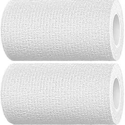 A-Tape Cohesive Self Adhesive Crepe Bandage (Reusable and Waterproof, 10cm X 4.5 Mtr) Set of 2 (White)-image-3