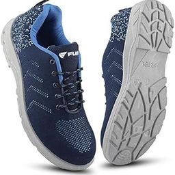 Arsenal Extra Strong Knitted Fabric Sporty Look Industrial Safety Shoes for Men with PVC Single Density Sole, Steel Toe 100J Energy Absorption-image-11